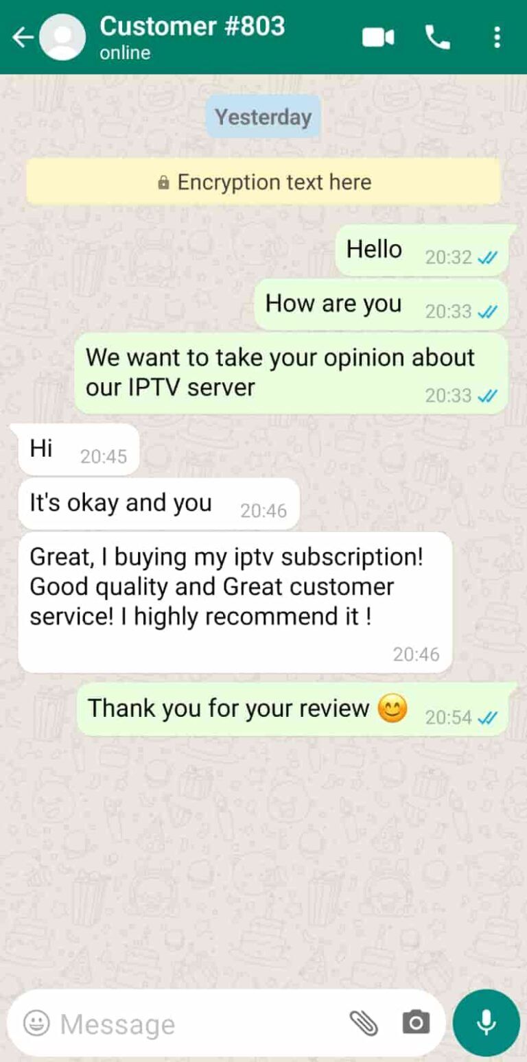 Customer WhatsApp Review